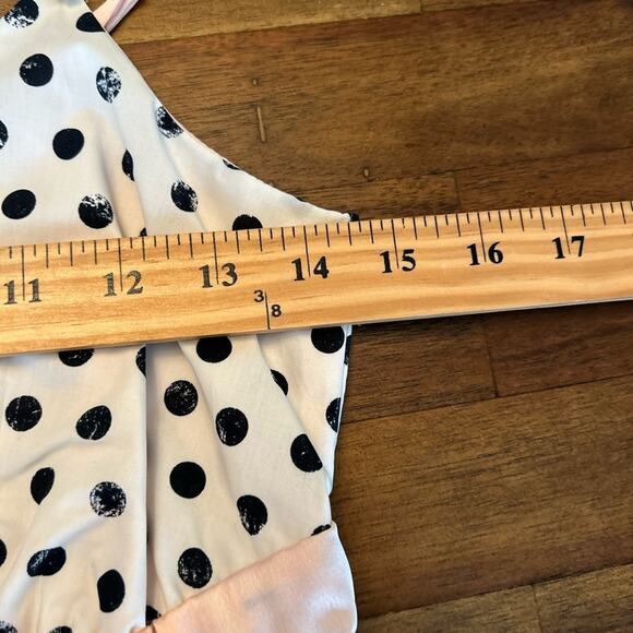 NWT Pinko Black and White Polka Dot Pajama Set Shorts and Tank Size 2 - Picture 12 of 16